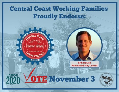 Central Coast Labor Council Endorses Erik