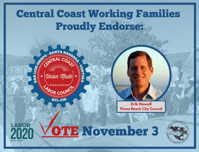 Central Coast Labor Council Endorses Erik